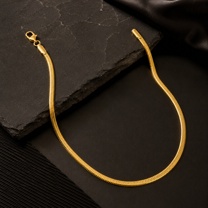 Snake Chain Necklace – Premium Gold Finish | Unisex